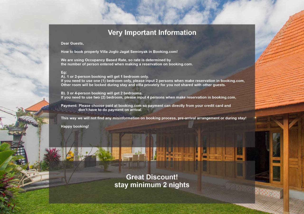 Villa Joglo Jagat Seminyak Kültér fotó